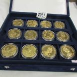 18 cased mint East Caribbean $2 coins.
