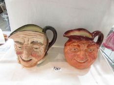 2 Royal Doulton character jugs, Farmer John 320500 and John Barleycorn.