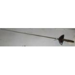 A fencing sword.