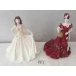 2 Coalport figurines - Token of Love and Ladies of Fashion Jenny,