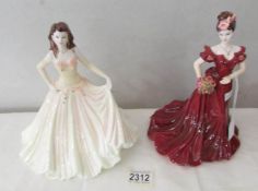 2 Coalport figurines - Token of Love and Ladies of Fashion Jenny,