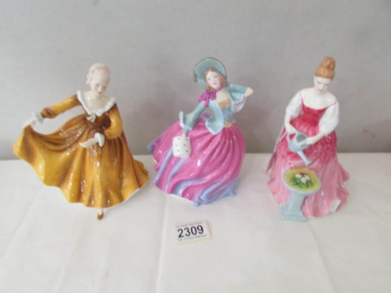 3 Royal Doulton figurines - Kirsty, Alexandra and Autumn Breeze.