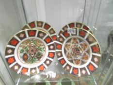 4 Royal Crown Derby Christmas plates.