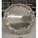 A fine silver plate wine tray.