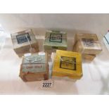 9 sets of glass magic lantern slides,.