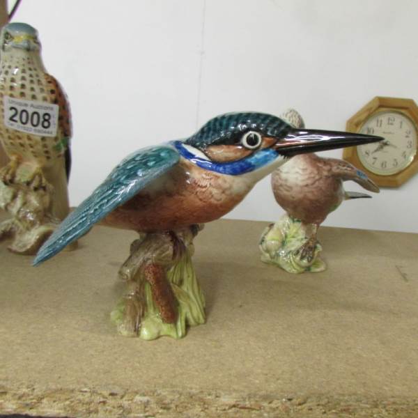 3 Beswick bird figures of a Kingfisher, - Image 3 of 4