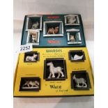2 boxed Wade Whimsies sets - Zoo animals and Farm animals,