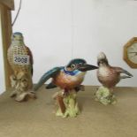 3 Beswick bird figures of a Kingfisher,