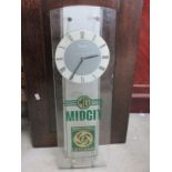 A B.L. MG Midget wall clock.