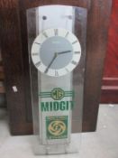 A B.L. MG Midget wall clock.