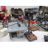 A Draper D13 pillar drill and and Titan SF08N5 8" table saw.