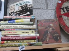 A quantity of motoring books including sppedway,