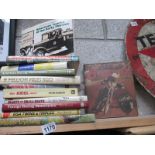 A quantity of motoring books including sppedway,