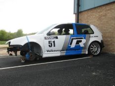 A Volkswagon Golf rally prepared project with a huge amount of spares.