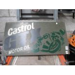 A Castrol GTX Motor Oil painted metal sign approximately 71 x 38cm