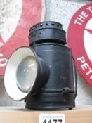 A Victorian Dolan & Co Vauxhall London Police hand lamp