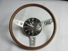 A vintage Tissot steering wheel clock