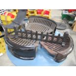 3 cast fire grates,