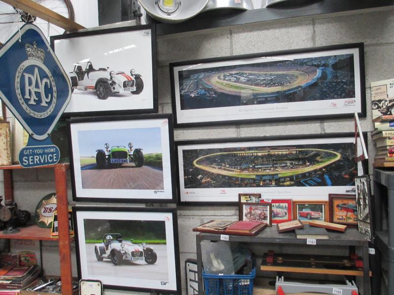 2 Daytona HG posters and 3 limited edition performance car prints