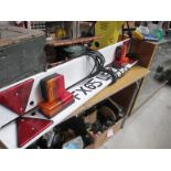 2 trailer boards with lights