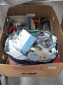 A good lot of polyplumb fitting tools and various other tools