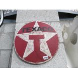 A Texaco round sign