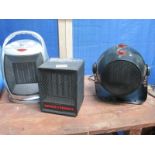 3 workshop fan heaters