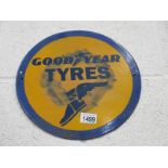 A Goodyear tyre sign