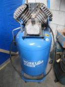 A 3HP 100 litre 9 bars/130psi workshop compressor single phase