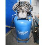 A 3HP 100 litre 9 bars/130psi workshop compressor single phase