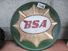 A cast iron B.S.A.