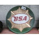 A cast iron B.S.A.