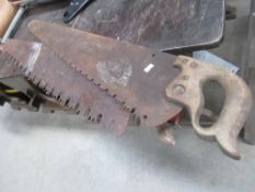 2 vintage ornamental work saws