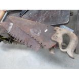 2 vintage ornamental work saws