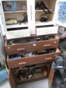 2 cupboards full of garage workshop tools and car spares