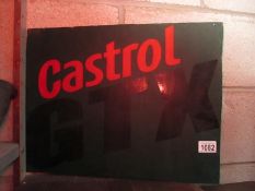 A Castrol GTX sign