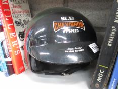 A Chevignon MC 57 classic style motorcycle helmet