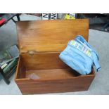 A good hinged top chest and picnic set