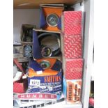 A large shelf of new old stock mainly Roote Car spares