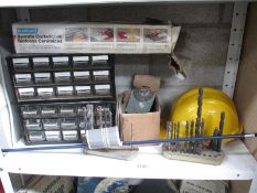 A good selection of drill bits and workshop trays eyc