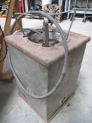 A vintage crucible furnace