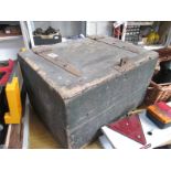 A good vintage wooden box with tray