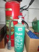 3 garage / workshop fire extinguishers