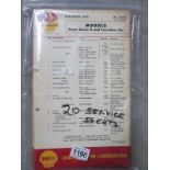 20 various Shell service sheets