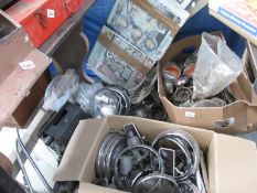 A large collection of Morris Minor 1000 parts including some new