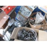 A large collection of Morris Minor 1000 parts including some new