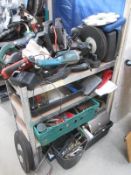 A massive lot of power tools, cutting discs,