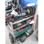 A massive lot of power tools, cutting discs,