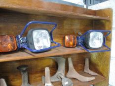 A pair of trailer indicators and reverse lamps