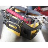 A Dewalt tool bag full of quality tools